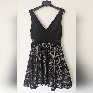 Black mini dress (party, wedding guest, formal)